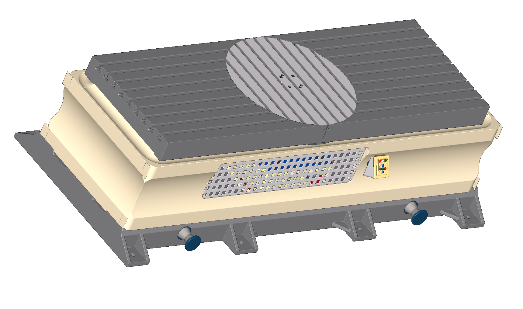移动夹紧旋转台